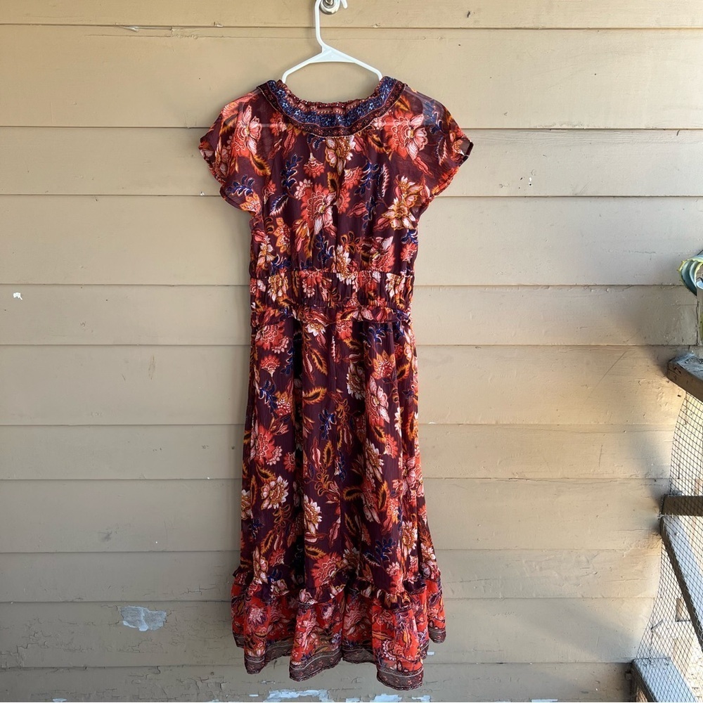Old Navy Floral Midi Dress - Size M - Boho Casual Modest - Picture 6 of 6